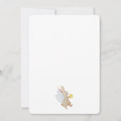 Invitation Baptême Pour Ses Anges Aquarelle et Croix (Dos)