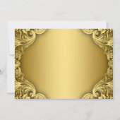 Invitation Baptême Royal Blue Gold Prince Crown (Dos)