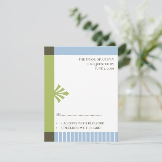 Invitation Baptême RSVP (Debout devant)