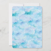 Invitation Baptême Salé bleu marine aquarelle (Dos)