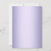 Invitation Baptême Tourbillon Argent Violet & Croix (Dos)