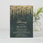 Invitation Baptism Blessing Enchanted Garden Fairytale Vines (Debout devant)