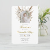 Invitation Baptism Elegant (Debout devant)