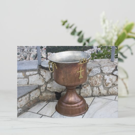 Invitation Baptism Font (Debout devant)