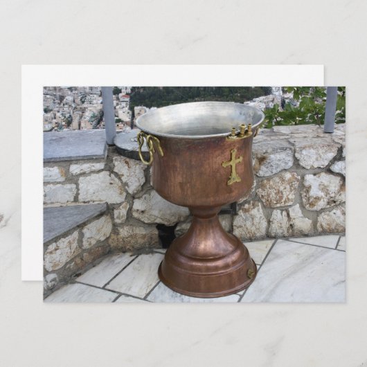 Invitation Baptism Font (Devant / Derrière)