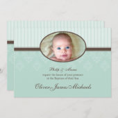 Invitation BAPTISM INVITES : blessed 1L (Devant / Derrière)