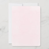 Invitation Baptism little pink bow thank you card (Dos)