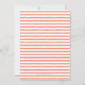 Invitation BAPTISM moderne Croix minimale simple terre cuite (Dos)