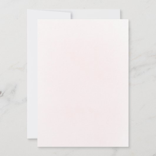 Invitation Baptism pink floral cross  (Dos)