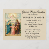 Baptismal Sainte Famille Jésus Marie Joseph Invita