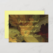 INVITATION BAPTISME (Devant / Derrière)