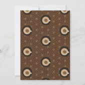 Invitation Bar à café Baby Shower Écriture Dorée (Dos)