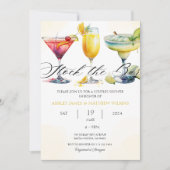 Invitation Bar à cocktails de douche mixte pour couples Moder (Devant)
