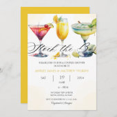 Invitation Bar à cocktails de douche mixte pour couples Moder (Devant / Derrière)