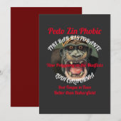 Invitation Bar à Tiki Pédophile Zéphobique Ristorante Lodi CA (Devant / Derrière)