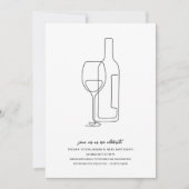 Invitation Bar à vin Anniversaire (Devant)