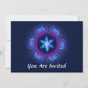 Invitation Bar/Bat mitzvah en bleu rose