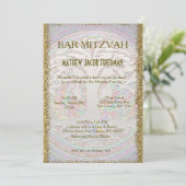 Invitation Bar / Bat mitzvah Kaballah (Debout devant)