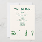 Invitation Bar de golf (Devant)