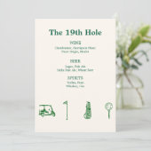 Invitation Bar de golf (Debout devant)