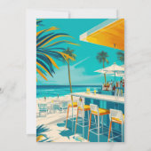 Invitation Bar de la Plage et Soirée de Plage (Dos)