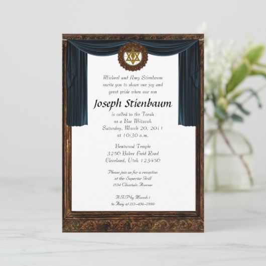 Invitation Bar Mitzvah (Debout devant)