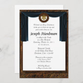 Invitation Bar Mitzvah (Devant / Derrière)