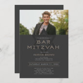 Invitation Bar Mitzvah (Devant / Derrière)