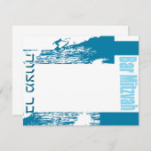 invitation Bar mitzvah (Devant / Derrière)