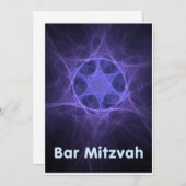 Invitation Bar Mitzvah (Devant / Derrière)