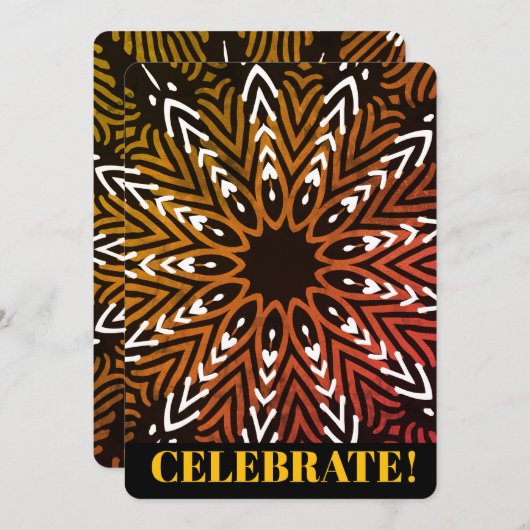 Invitation Bar Mitzvah (Devant / Derrière)