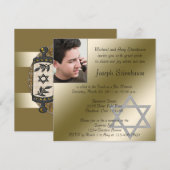 Invitation Bar Mitzvah (Devant / Derrière)