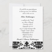 Invitation Bar Mitzvah à Damas (Dos)