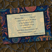 Invitation Bar Mitzvah Abstrait Arrière - plan Conception Inv