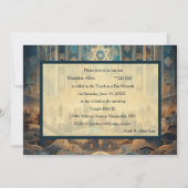 Invitation Bar Mitzvah Abstrait Arrière - plan Israël (Devant)