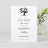 Invitation Bar Mitzvah Arbre de vie Mariage hébreu (Debout devant)