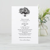 Invitation Bar Mitzvah Arbre de vie Tan (Debout devant)