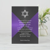 Invitation Bar Mitzvah Arrière - plan géométrique (Debout devant)