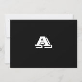 Invitation Bar Mitzvah Ashton Hebrew Black (Dos)