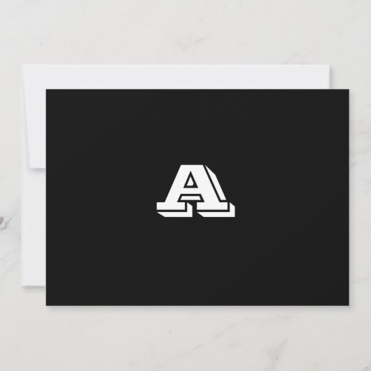 Invitation Bar Mitzvah Ashton Hebrew Black (Dos)