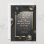 Invitation Bar Mitzvah Ballons Modernes (Devant)