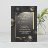 Invitation Bar Mitzvah Ballons Modernes (Debout devant)