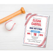 Invitation Bar Mitzvah Baseball