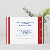 Invitation Bar Mitzvah Baseball sportif (Debout devant)