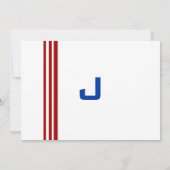 Invitation Bar Mitzvah Baseball sportif (Dos)