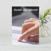 Invitation Bar Mitzvah/Bat Mitzvah (Debout devant)