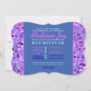 Invitation Bar Mitzvah Bat Mitzvah STAR WALL Lavan