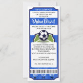 Invitation Bar Mitzvah Billets de FOOTBALL (Devant)