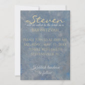 Invitation Bar Mitzvah Blues Silvers (Devant)