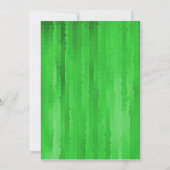 Invitation Bar Mitzvah Bright Green Techno Streaks (Dos)